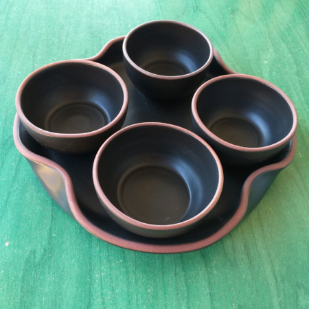 pottery Abe curry set