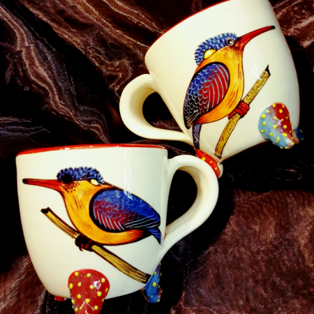 pottery KF cups footed