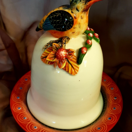 pottery butter dish KF dome
