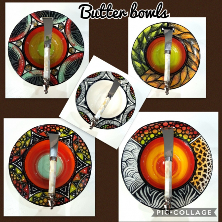 pottery butter knife bowls 1