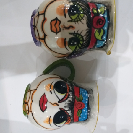 pottery jugs fat lady