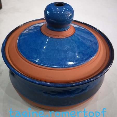 pottery tagine blue