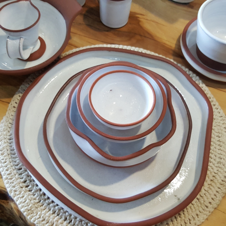 pottery tc white wonky